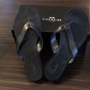 Coach Shelly Semi Matte Calf Sandel 8